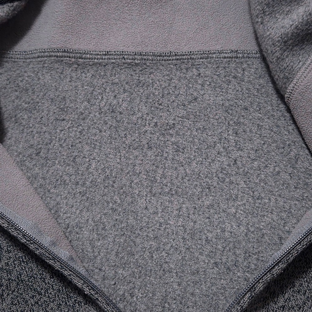 Novara Men's Large Heathered Gray Full Zip Long Sleeve Pullover Fleece Sweater - Picture 11 of 11